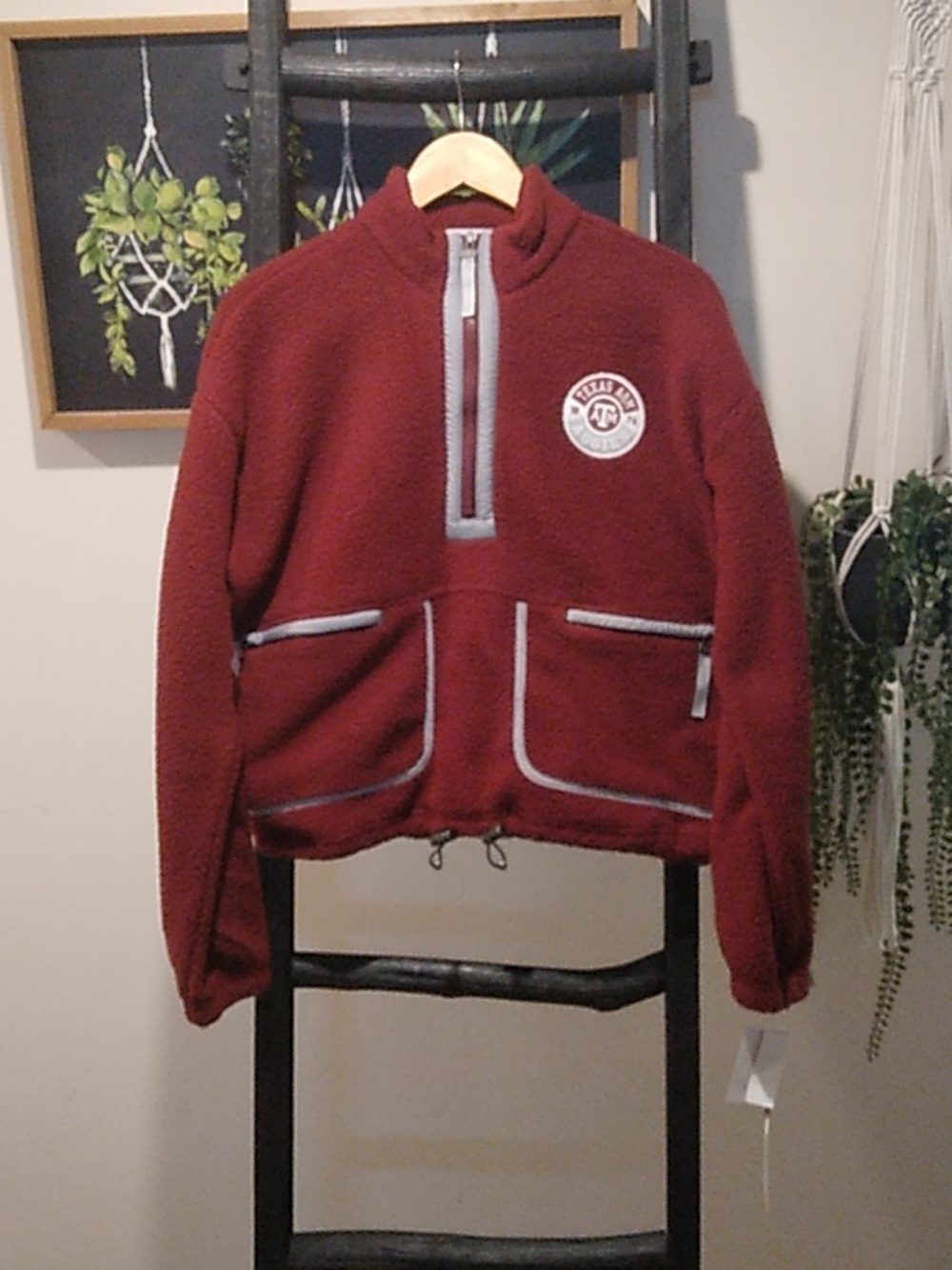 Women's Wear By Erin Andrews Polar Fleece Texas A&M Aggies Pullover